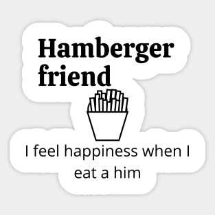 Hamberger friend Sticker